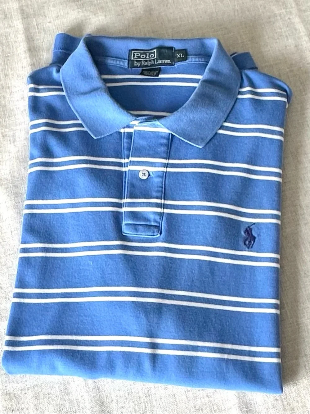 Polo Ralph Lauren Blue Striped Polo Shirt